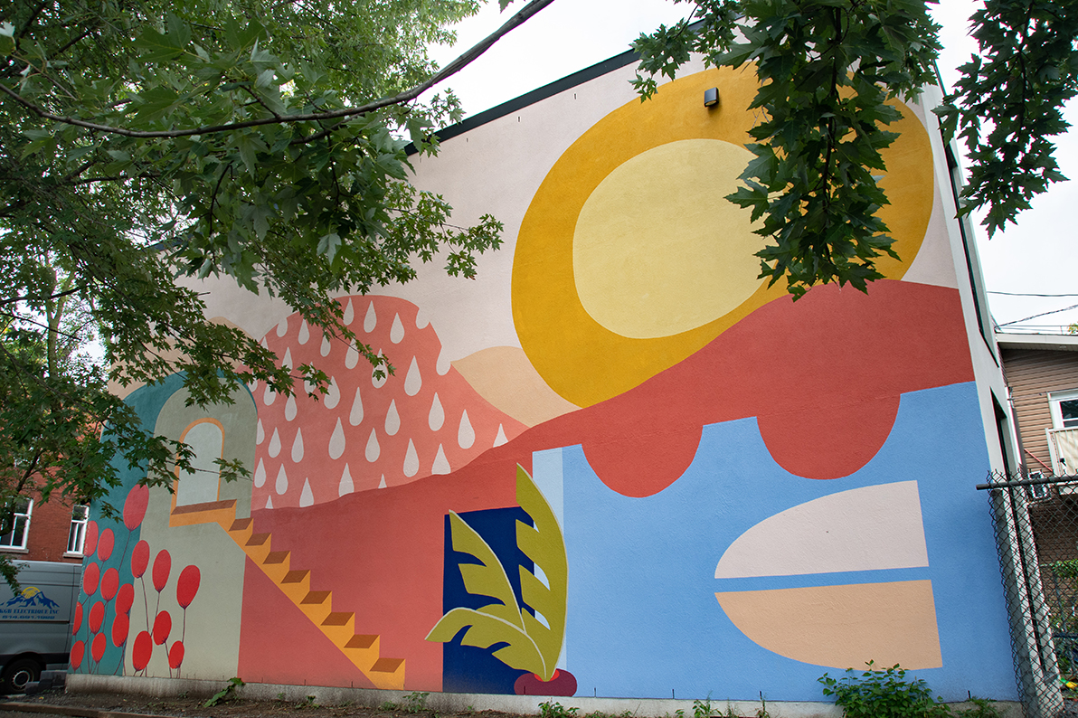 Murale située au 6628 rue Alma