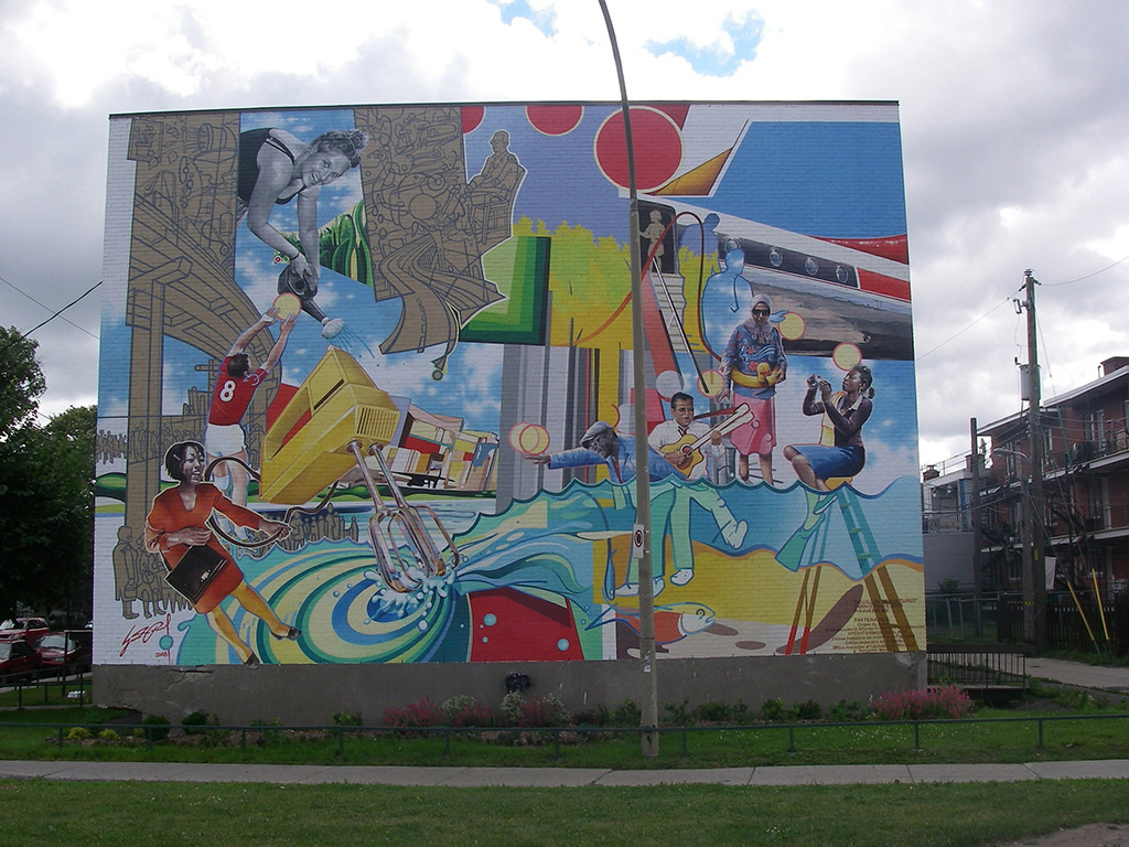 Murale située au 8090, rue des Érables