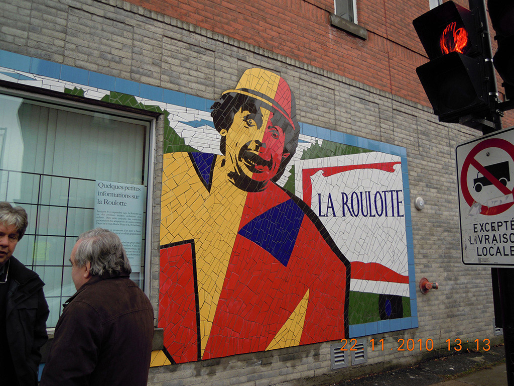 Murale située au coin des rues Ontario Est et Beaudry