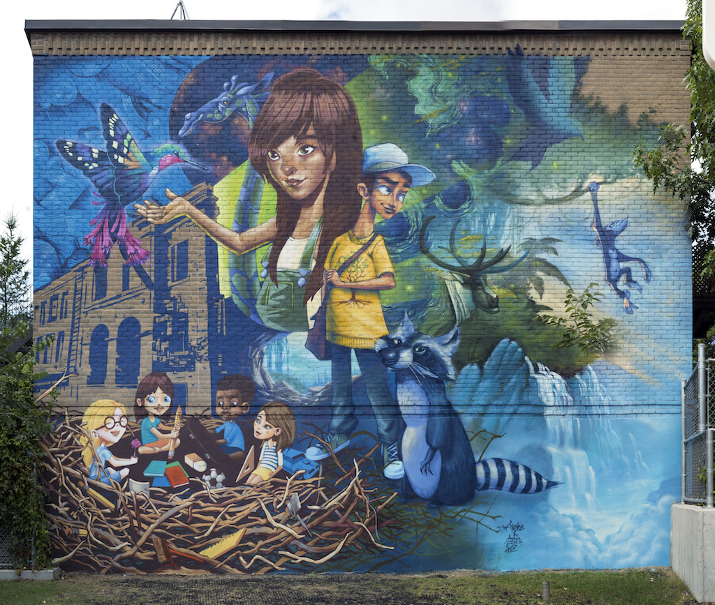 Murale située au 1668 rue Chambly